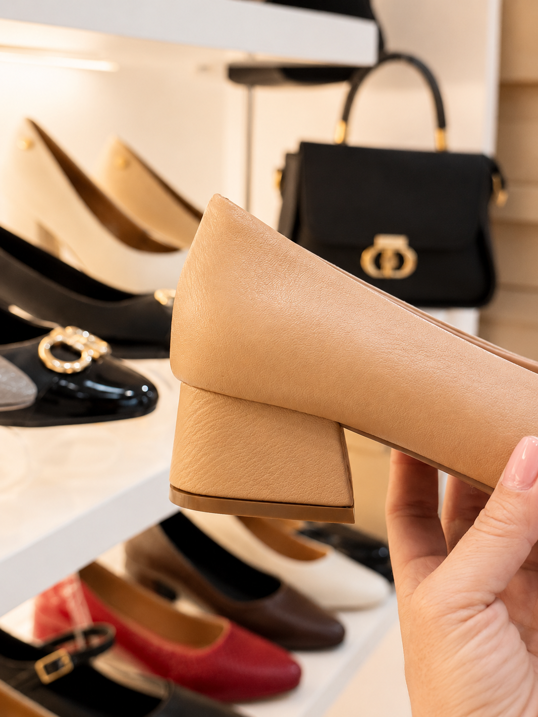 Tacón Clásico Amaretto Comfort – Elegancia y Comodidad Todo el Día