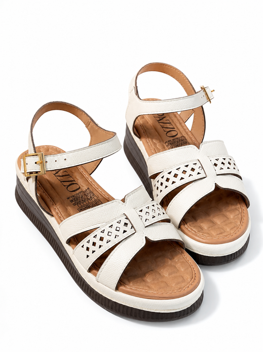 Sandalia Plataforma Confort Ivory ✨ | Elegancia y Comodidad Todo el Día