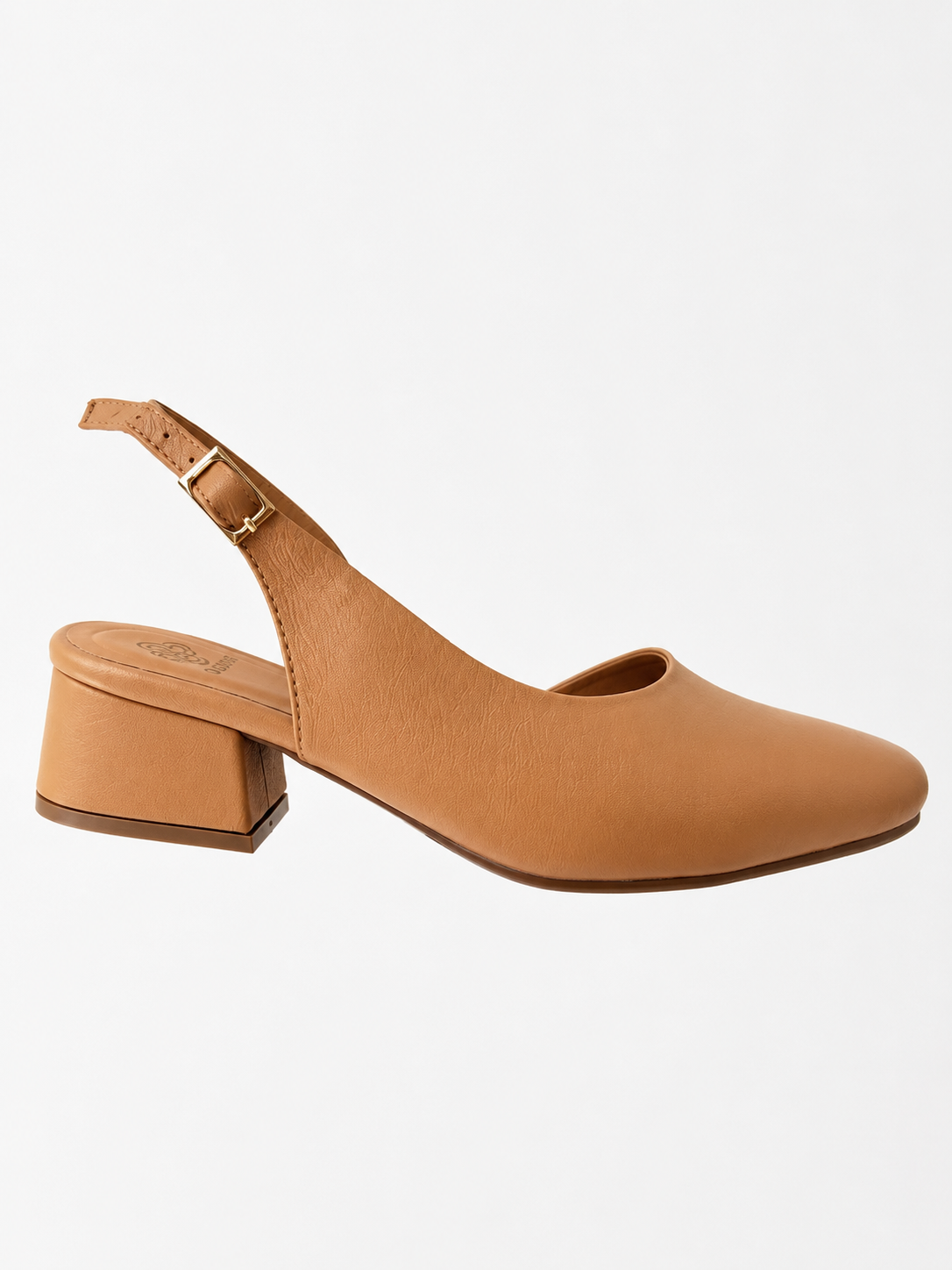 Slingback Camel de Tacón Bajo | Elegancia y Comodidad para Todos los Días