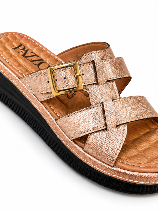 Sandalia Confort Rose Gold ✨ | Suela Suave y Ajuste Perfecto