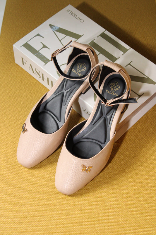 Flats 1,5 cm Talco - Nude - Negro
