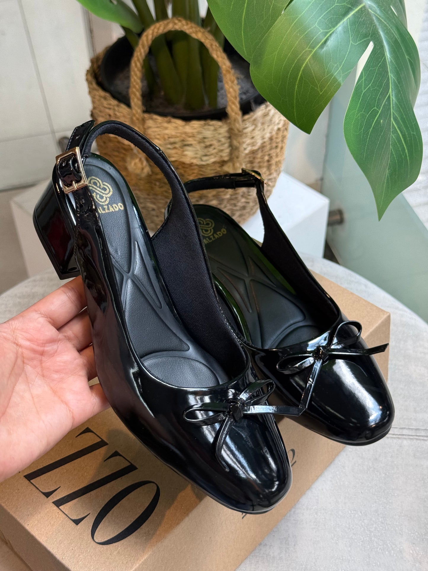 Clásico coquette 3,5 cm | Negro