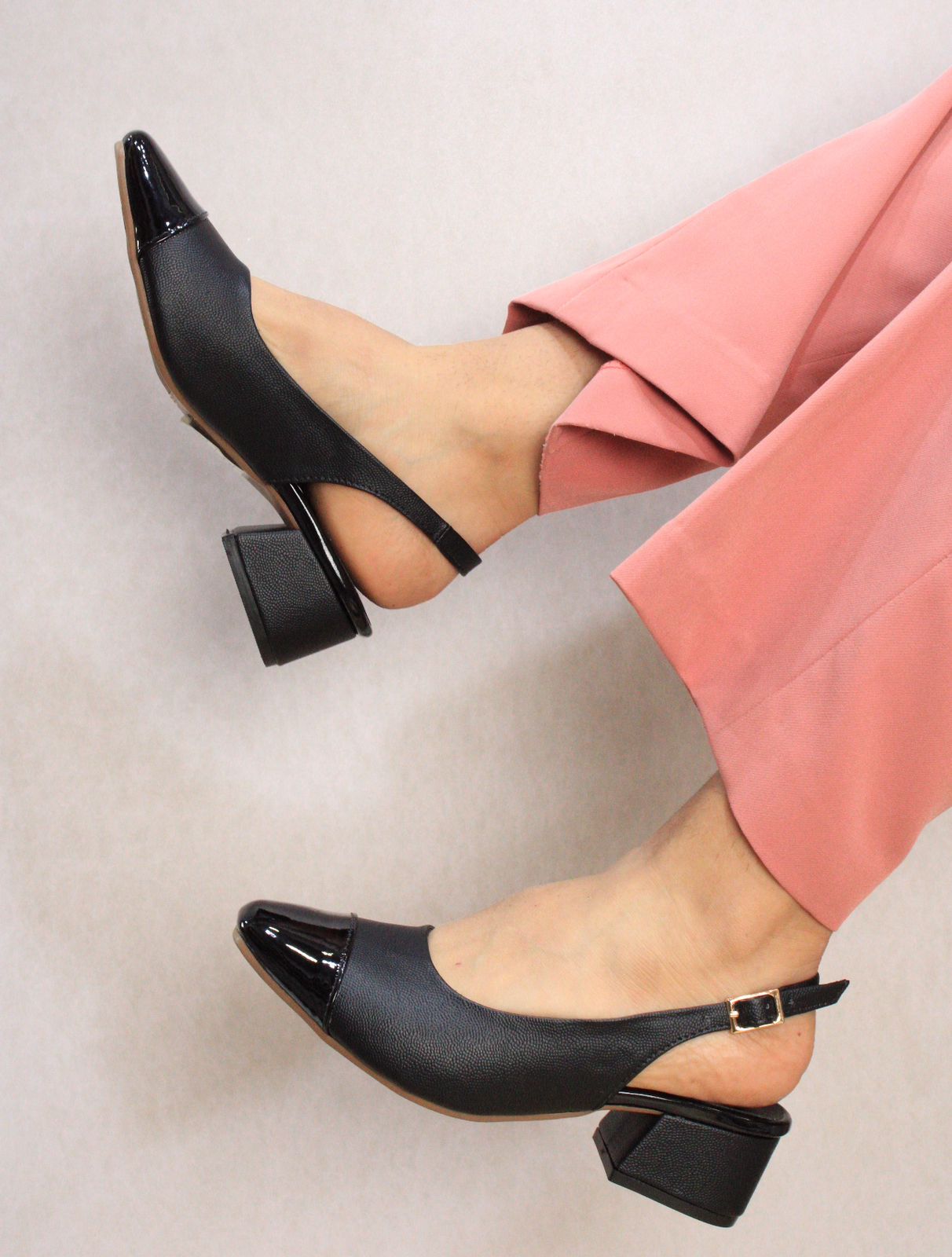 SLINGBACKS 3.5 CM NEGRO