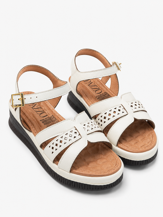 Sandalia Plataforma Confort Ivory ✨ | Elegancia y Comodidad Todo el Día