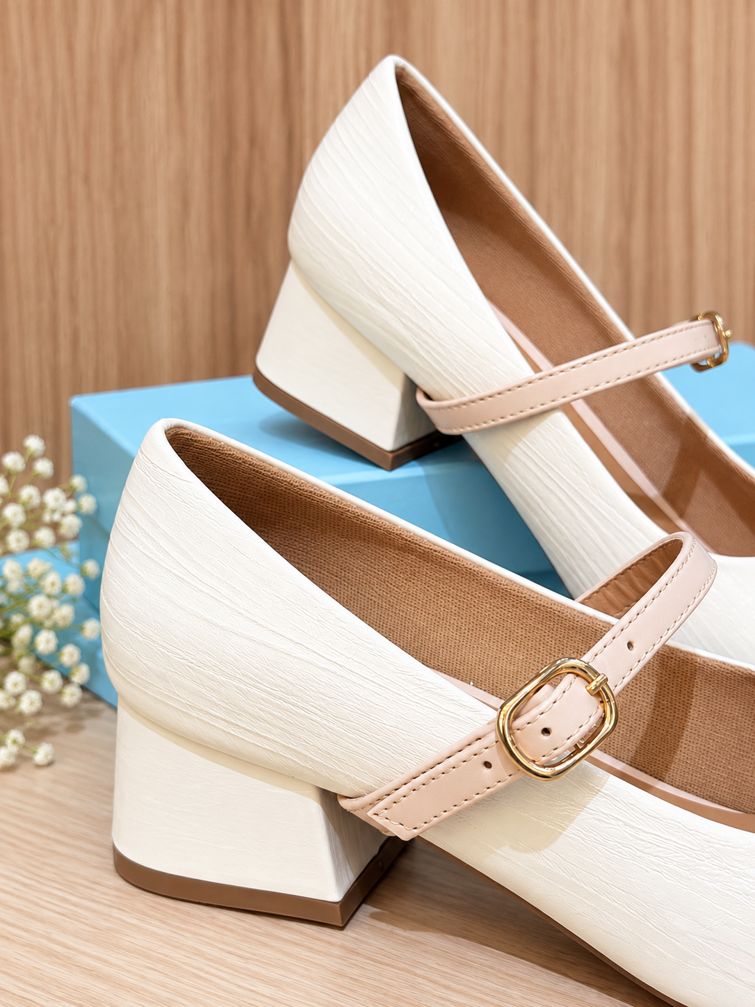 Zapato Mary Jane Bicolor Confort | Elegante y Atemporal