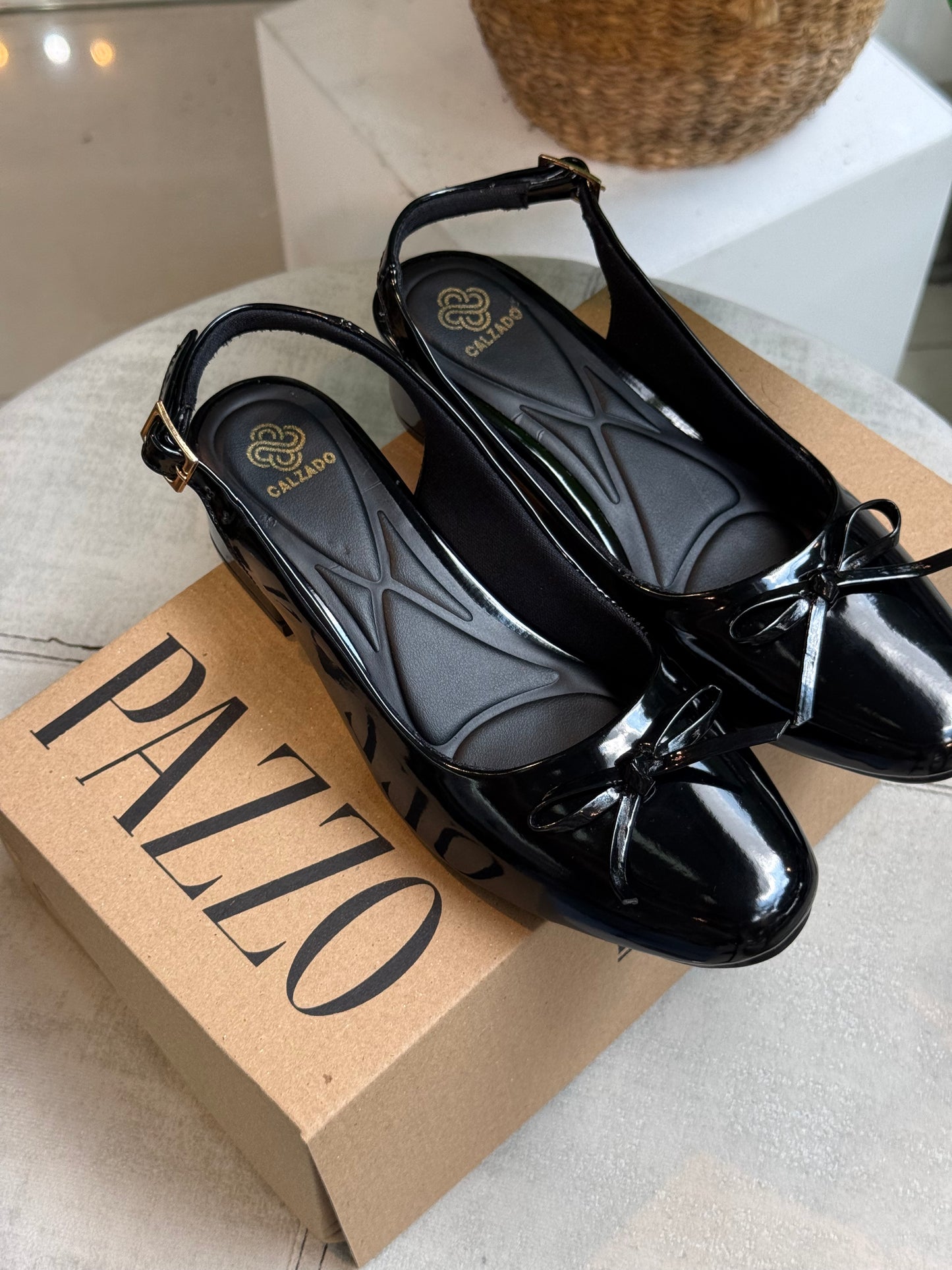 Clásico coquette 3,5 cm | Negro