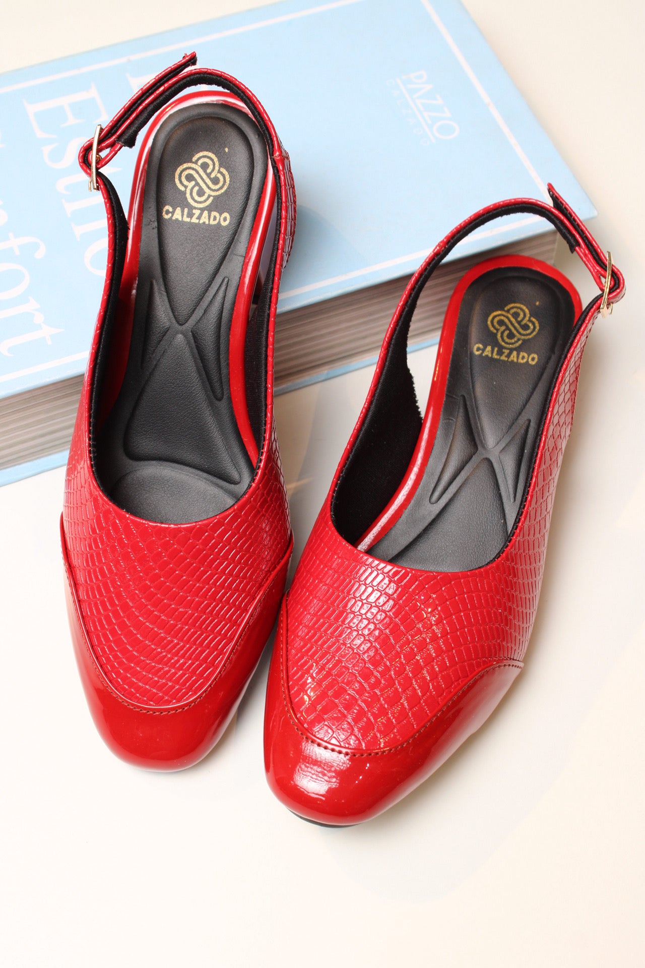 Rojo Poder 3.5 cm - El calzado mas cómodo que eleva tu estilo -L-386