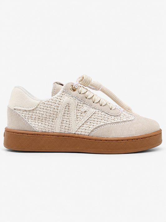 Tenis Beige Premium Ultra Cómodos | Suela Antideslizante + Detalles Elegantes